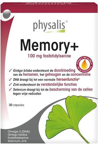 Physalis Supplementen Memory+ Capsules 30Capsules