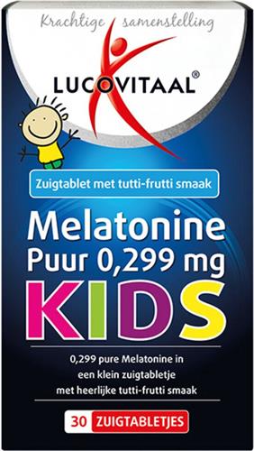 6x Lucovitaal Melatonine Puur Kids 30 zuigtabletten