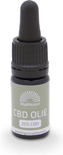 Mattisson - CBD Olie 20% - Cannabidiol (CBD) - In Nederland Gekweekt - Supplement - 5 ml