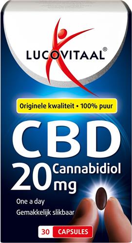 Lucovitaal CBD 20 milligram Cannabidiol Voedingsupplement - 30 capsules