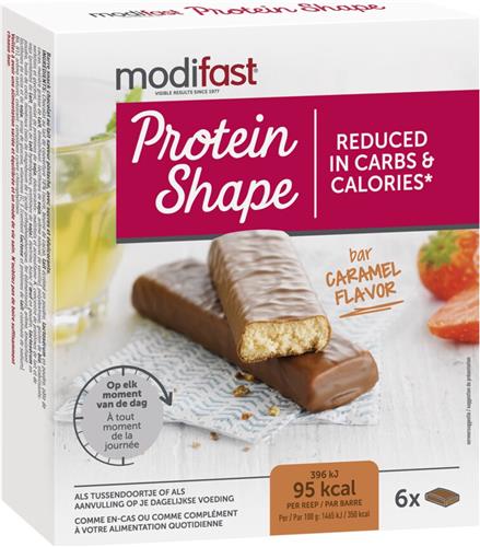 Modifast - Protein Shape - Bar - Karamel - 6 stuks