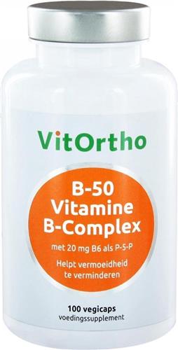 VitOrtho B-50 Vitamine B-complex  - 100 vcaps