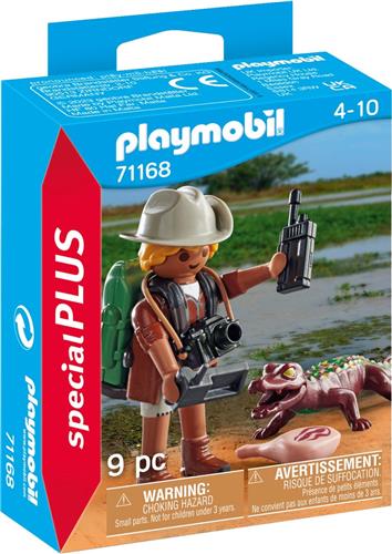 PLAYMOBIL Special Plus Onderzoeker met jonge kaaiman - 71168