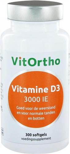 Vitortho vitamine D3 3000ie 300 st