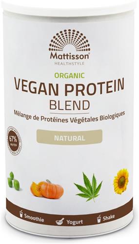 Mattisson - Biologische Vegan Proteïne Blend Poeder 67% - Eiwitpoeder - 400 Gram