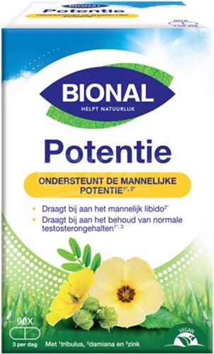 Bional Potentie - Supplement - Ondersteunt mannelijke potentie - Mannelijk libido – 90 capsules