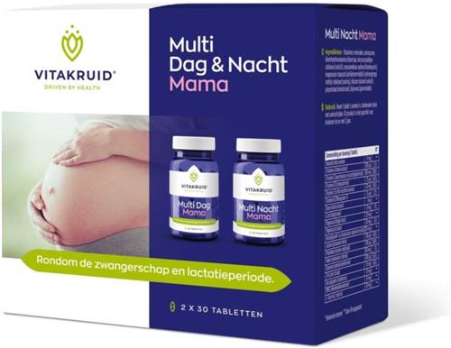 2x Vitakruid Multi Dag Nacht Mama 60 tabletten