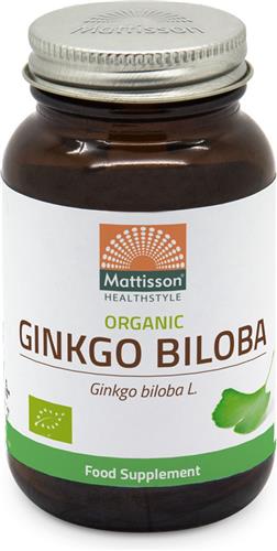 Mattisson - Biologische Gingko Biloba - Vegan Voedingssupplement - 60 Capsules