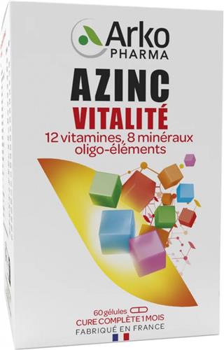 Arkopharma Azinc Vitality 60 Capsules