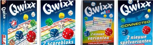 Qwixx + Qwixx Scorebloks + Qwixx Mixx + Qwixx Connected