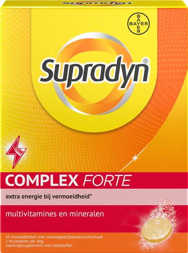 Supradyn Complex Forte multivitaminen - voor extra energie bij vermoeidheid - 45 bruistabletten