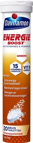 Davitamon Energie Boost Bruistabletten - Multivitaminen - 20 stuks