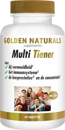 Golden Naturals Multi Tiener (60 vegetarische tabletten)