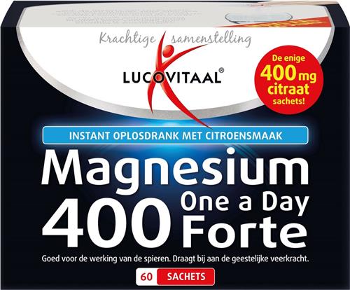 Lucovitaal Magnesium citraat poeder 400mg (60sach)