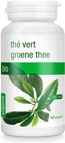 Purasana Single Plants Powders Groene Thee Extract Bio 120 capsules