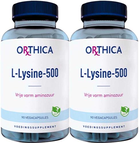 2x Orthica L-Lysine-500 90 capsules