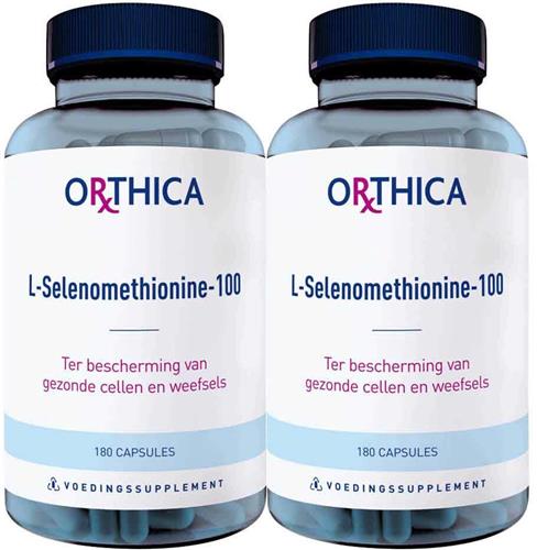 2x Orthica L-Selenomethionine-100 180 capsules