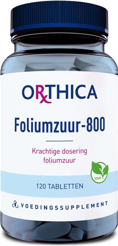 Orthica Foliumzuur-800  (vitaminen zwangerschap) - 120 Tabletten