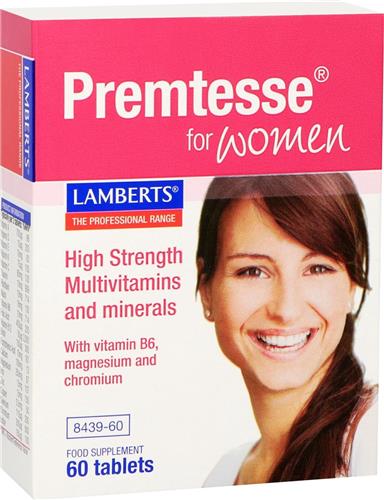 Food Supplement Lamberts Premtesse Lady 60 Units