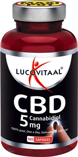 Lucovitaal CBD 5 milligram Cannabidiol Voedingsupplement - 180 capsules