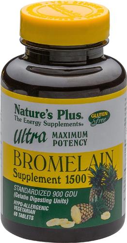 Ultra Bromelain 1500 mg, 60 tabletten, Nature's Plus