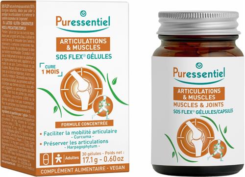 Puressentiel Gewrichten & Spieren SOS Flex 30 Softgels