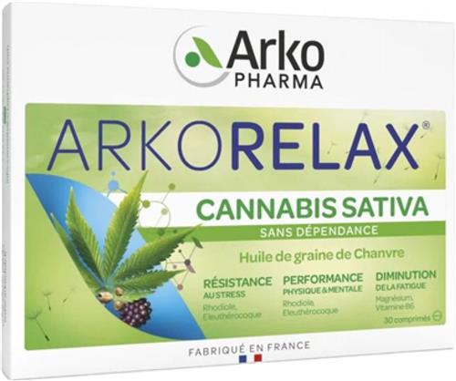 Arkopharma Arkorelax Cannabis Sativa 30 Tabletten