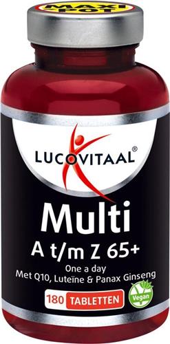 Lucovitaal Voedingssupplementen Multi A t/m Z 65+ Tabletten Met Q10 180Tabletten