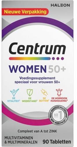 Centrum Women 50+ Multivitaminen Tabletten, 90 stuks