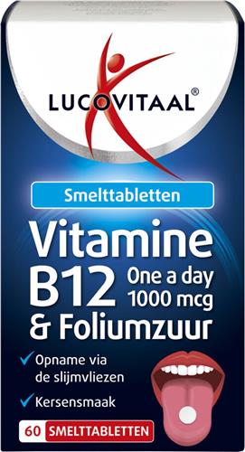 Lucovitaal Vitamine B12 & Foliumzuur 60 smelttabletten