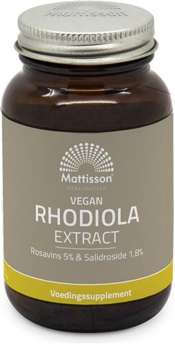 Mattisson - Rhodiola Extract 5% - Rhodiola Rosea Extract, Adaptogeen - Geestelijke en Lichamelijke Balans - 60 Capsules