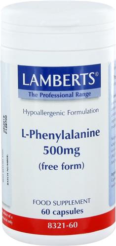 Lamberts - L-Phenylalanine 500 mg - 60 capsules