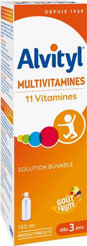 Alvityl® - Multivitaminen Siroop - 150ml - 11 Vitamines voor Vitaliteit en Fitheid - Vanaf 1 Jaar