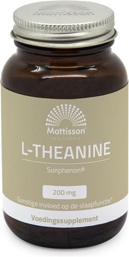 Mattisson - L-Theanine 200 mg - Aminozuur Camellia Sinensis - Supplement Stemming, Slaap & Angst - 60 Capsules