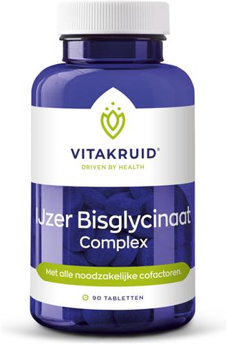 2x Vitakruid Ijzer Bisglycinaat 90 tabletten