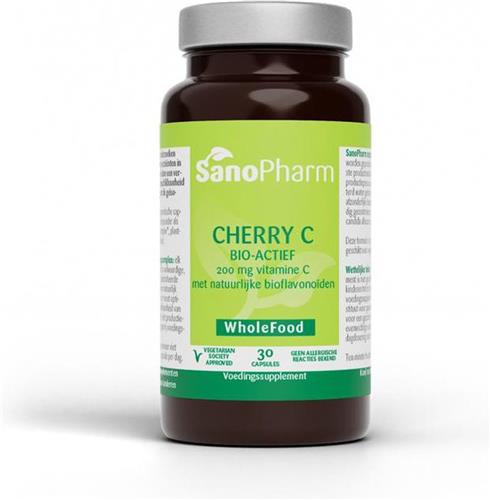 SanoPharm WholeFood Cherry C 200 Mg - 30 Capsules