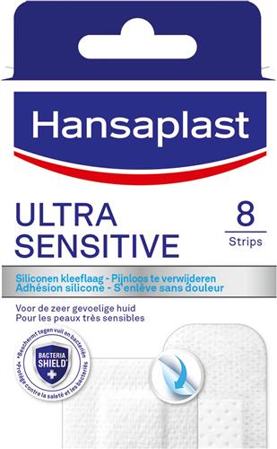 Hansaplast Ultra Sensitive Pleisters - Wondpleisters - Wondverzorging - 8 Stuks