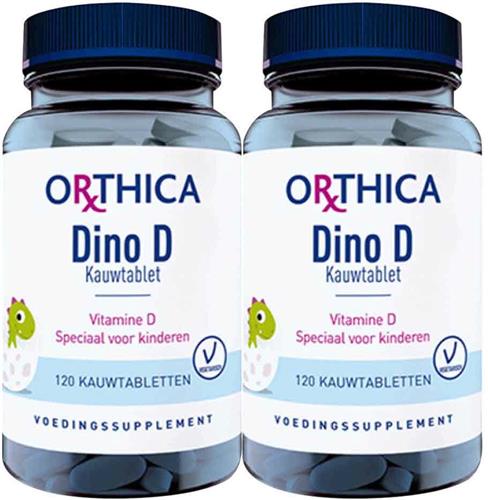 2x Orthica Dino D Kauw 120 kauwtabletten