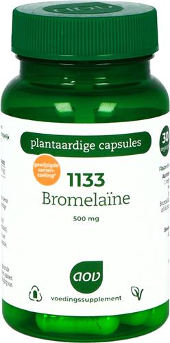 AOV 1133 Bromelaïne - 30 vegacaps - Enzymen - Voedingssupplement