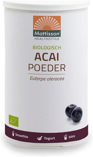 Mattisson - Biologische Acai Poeder - Bron van Vezels en Vitamine A - 125 Gram