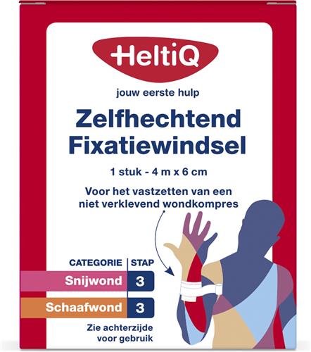 HeltiQ Zelfhechtend Windsel 4 m x 6 cm