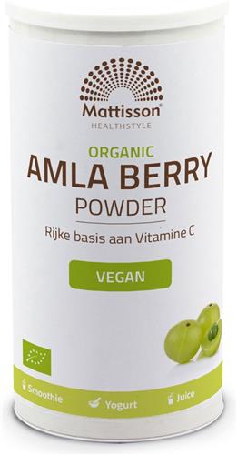 Mattisson - Biologische Amla Berry Poeder - Vegan - 220 Gram