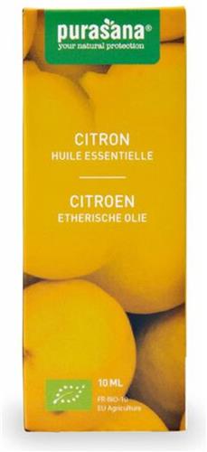 Purasana Etherische Olie Citroen Bio 10 ml