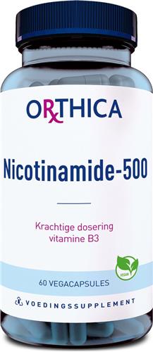 Orthica Nicotinamide-500 - 60 vegicaps - Vitamine B3 preparaat