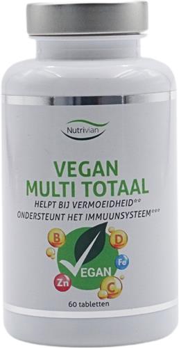 Vegan Multi Totaal - 60 tabletten - multi vitaminen - voedingssupplement