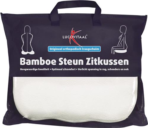 2x Lucovitaal Steun Zitkussen Bamboe