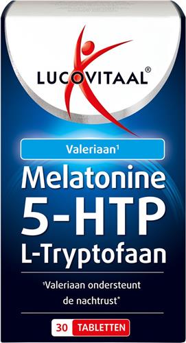 Lucovitaal Melatonine 5-HTP L-Tryptofaan Voedingssupplement - 30 Tabletten