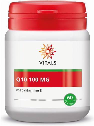 Vitals - Q10 - 100 mg - 60 softgels - Zuivere, hoogwaardige Q10 met vitamine E