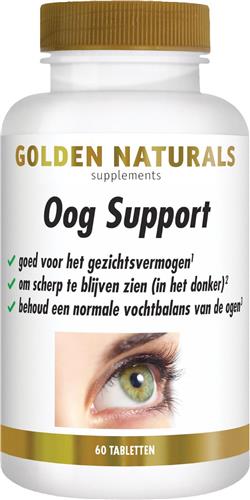 Golden Naturals Oog Support (60 veganistische tabletten)