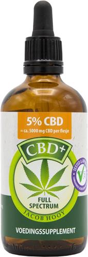 CBD olie 5% (Jacob Hooy) - 100 ml